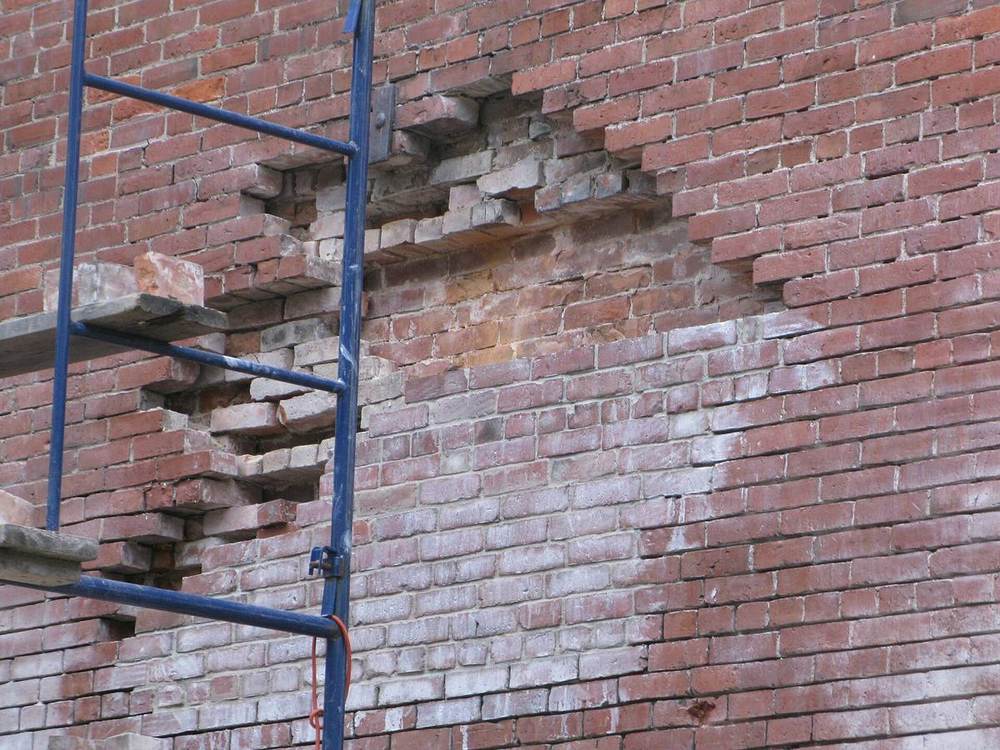 Brick restoration work